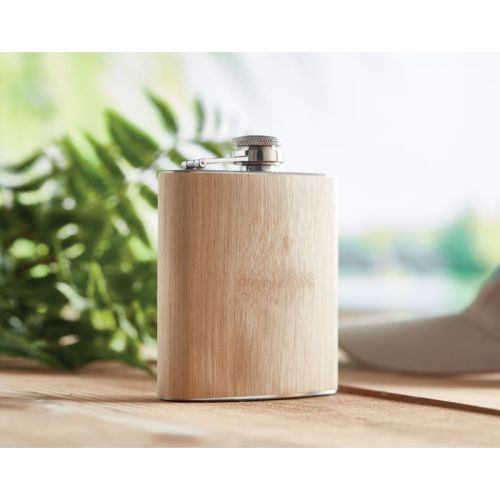 Hip flask bamboo - Image 2